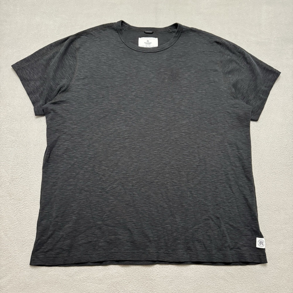 Reigning Champ Shirt Mens XXL Black Crewneck Short Sleeve Casual Cotton